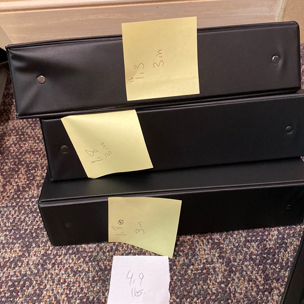 3    3 in binders